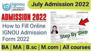 IGNOU Admission Form Fill up Online 2022  IGNOU Admission Form Kaise Bhare  IGNOU Admission 2022