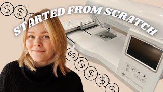 How i started an embroidery business + MAKING MY FIRST $1000