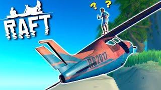Finding A Wrecked Plane on a New Island  - Raft Multiplayer Gameplay Ep8