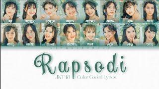 JKT48 - Rapsodi  Color Coded Lyrics INAENG
