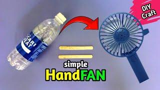 how to make a plastic bottle hand fan