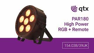 QTX PAR-180 High Power RGB PAR Light with IR Remote and UV