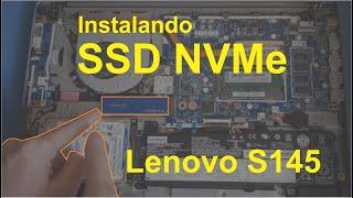 Instalar SSD M.2 NVMe no notebook Lenovo Ideapad S145 sem precisar formatar