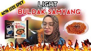 IKA MAKAN SAMYANG BULDAK 40% LESS SPICY  RASA MACAM………