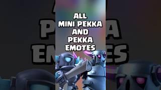 All Mini Pekka  and Pekka  Emotes #clashroyale #shorts