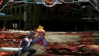 Mugen Final Fantasy Leon vs Cloud {Best version so far}