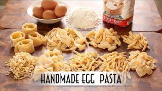 Handmade Egg Pasta  Hand Rolled & Shaped 9 Ways