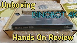 Unboxing & Review Dinobot 4K Android 7 0 Enigma 2