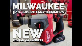 Milwaukee M12 and M18 SDS 58 Hammer Drills  NEW 2024