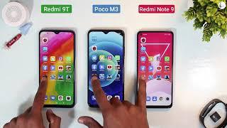 Redmi 9T Vs Poco M3 Vs Redmi Note 9 Speed Test