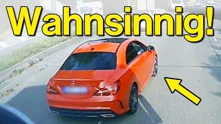 Heftiger Fahrradunfall unnötiges Ausbremsen und Irres Überholen  Dashcam Deutschland #059 #germany