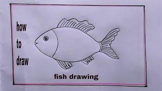how to draw fish easyfish drawing easy