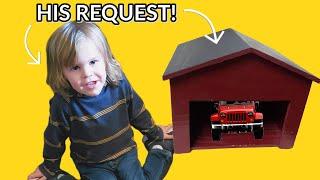 DIY Toy Garage Adventure