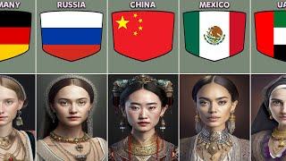 Women Face Shapes From Different Countries