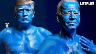 Biden ft. Trump - Im Blue AI Cover