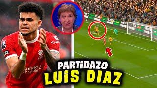 ASÍ CALIFICA PRENSA INGLESA PARTIDO de LUIS DÍAZ WOLVES vs LIVERPOOL