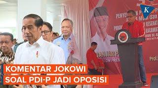 PDI-P Siap Jadi Oposisi Prabowo-Gibran Ini Tanggapan Jokowi