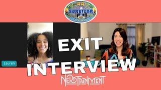 SURVIVOR 44 5th PLACE LAUREN EXIT INTERVIEW⎰Nerdtainment