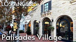 Palisades Village 4K Los Angeles California USA - Walking tour