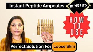 How To Use Oriflame NovAge Proceuticals Instant Peptide Ampoules  Full Details With Demo