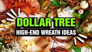 7 CREATIVE $1 Dollar Store DIY Fall Wreaths Trendy NOT Trashy