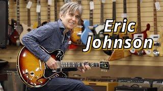 Eric Johnson playing vintage guitars at Normans Rare Guitars