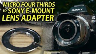 Micro Four Thirds to Sony E-mount Lens Adapter Rokinon 7.5mm Fisheye + Sony A7S