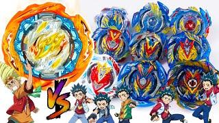 Cyclone Ragnaruk vs ALL VALTRYEKS VALKYRIES EVOLUTION Beyblade Burst DB Dynamite Battle ベイブレードバーストDB