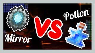 Magic Mirror VS Recall Potion  10 Second Terraria Tip