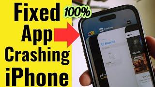 Fix Apps Crashing on iPhone after iOS 17.5.1 iOS 18 Update 101% Solve