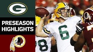 Packers vs. Redskins  NFL Preseason Week 2 Game Highlights