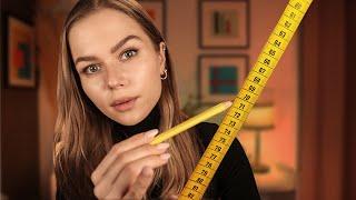 ASMR Measuring Every Inch of Your Face & Taking Notes  Measuring Your eyes Ears Nose...