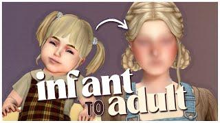 attempting the infant to adult challenge  a sims 4 create a sim challenge