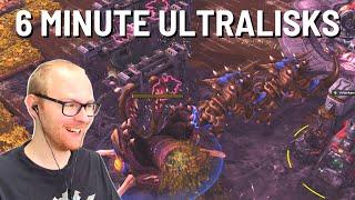 This Ultralisk Rush Is INSANE... Zerg Cheese to GM #2