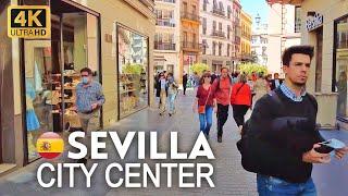 4k Walking Tour of Sevilla City Center Spain in April 2022