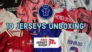  UNBOXING 10 Football Jerseys from Pro Jersey Shop 202425 Liverpool kits and more ‼️