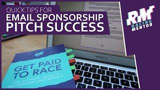 Quick tips for email sponsorship pitch success