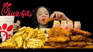 CHICK FIL A POPEYES AND KFC ASMR MUKBANG