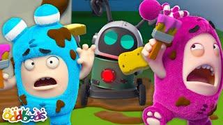 Robot Cleaning Chaos  1 HOUR  Oddbods Full Episode Compilation  Funny Cartoons for Kids