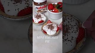 Mini S‘mores Pie  #momlife #smores #sweets #dessert #recipe #cooking #foodie #DITL