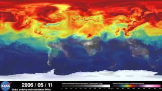 Выбросы СО2 в атмосферу. Динамика от NASA