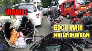 VIRALLL... BOCIL MAIN WIKWIK DI PINGGIR JALAN  Motovlog indonesia