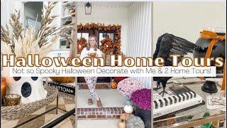 CUTE & KID FRIENDLY HALLOWEEN HOME TOURS  DECORATE WITH ME & 2 HOME TOURS