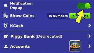 how to enable notification popup Ludo superstar game to setting  pop up notification turn on