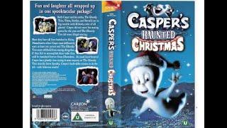 UK VHS Start & End Caspers Haunted Christmas 2000 V1