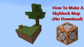 How to Make Your Own Skyblock Map 1.21+