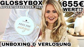 WOW  GLOSSYBOX ADVENTSKALENDER 2023  UNBOXING & VERLOSUNG