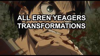 All Transformations from Eren Yeager in Attack on Titan ALL SEASONS Sub