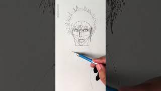 Draw Ichigo BLEACH - step by step
