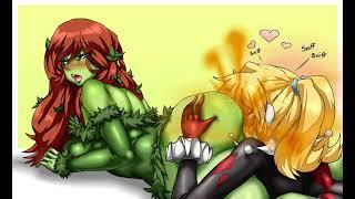 Poison ivy face farts Harley quinn